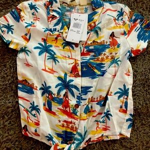 ⭐️New Roxy Hawaiian 🌺 cute girls top